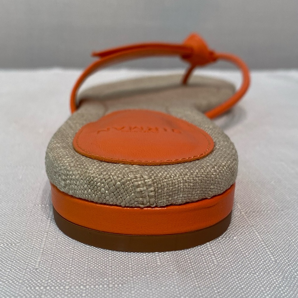 Alexandre Birman Asymmetric Clarita Orange Nappa Leather Sandal Sz EU 40 DUSTBAG - Picture 8 of 16